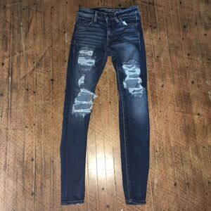 American Eagle super stretch X size 0 cropped jeggings